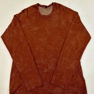 Lululemon Metal Vent long sleeve shirt - Copper and gray patten
